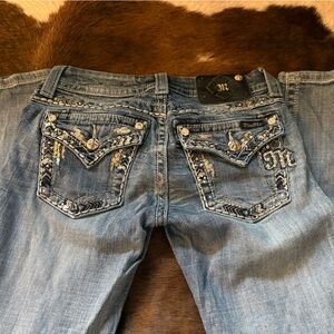 Miss Me Light Blue Straight Leg Jeans